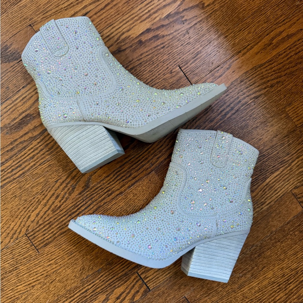 Sparkly cowboy booties